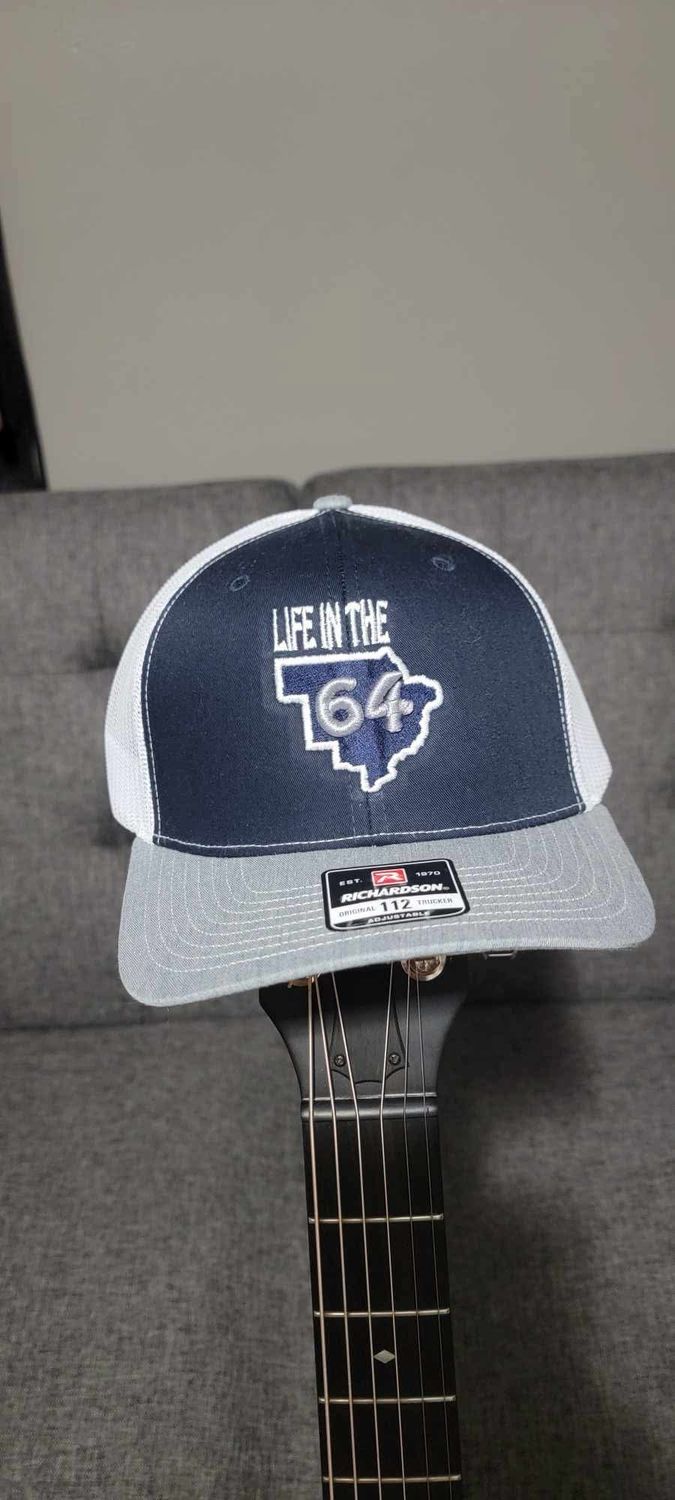 LIT 64 - Navy SnapBack w White 64
