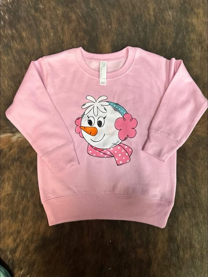Girl Snowman Transfer