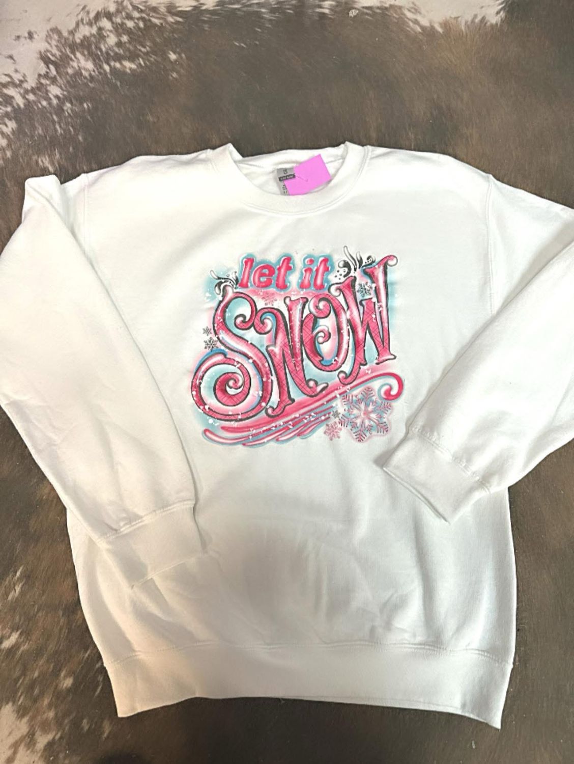 Pink Let It Snow Transfer