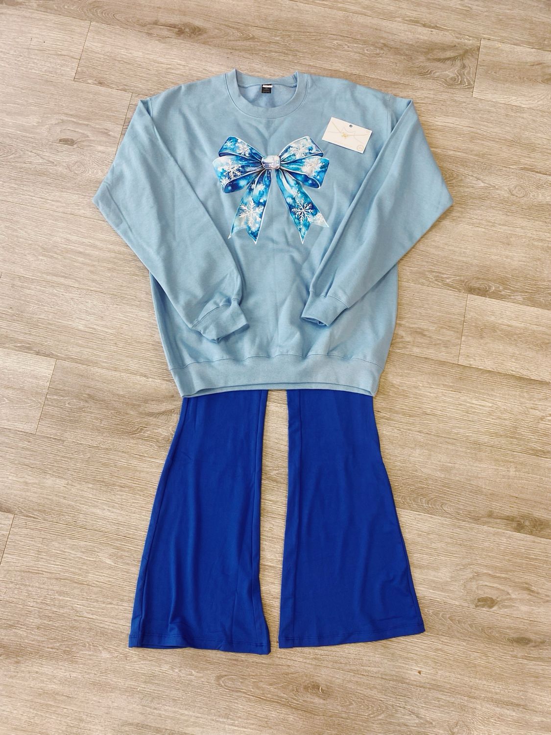 snowflake bow transfer