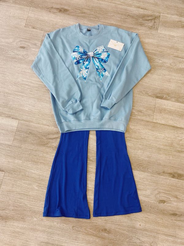 snowflake bow transfer