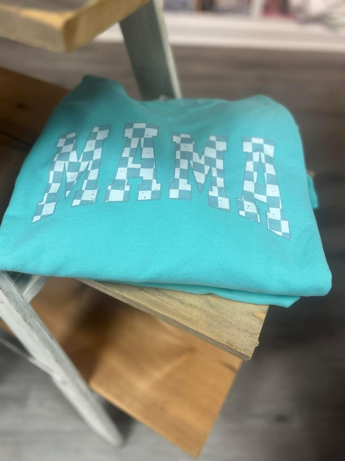 MAMA checkered Transfer