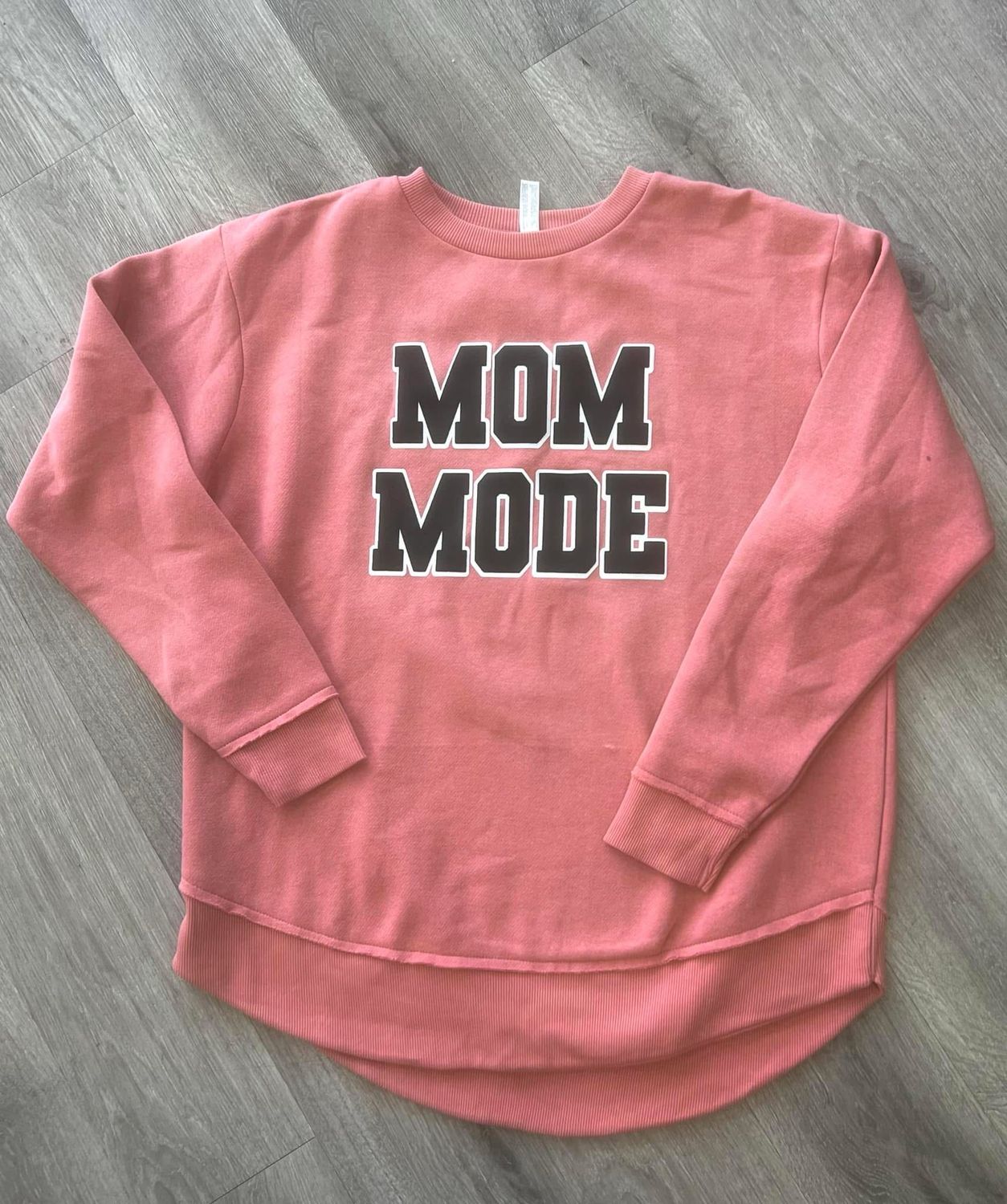 MOM Mode Glitter Transfer LAT Sweatshirt