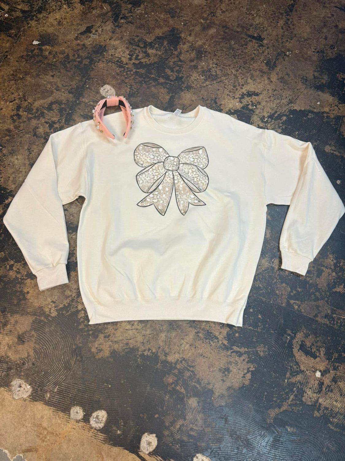 Rustic Cheetah Bow Transfer