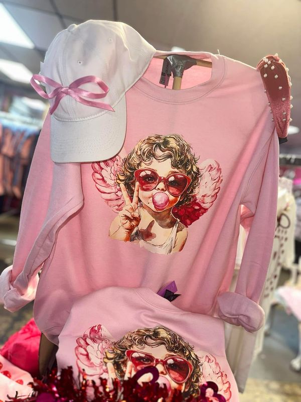 Angel Peace Sign Bubble Gum Transfer