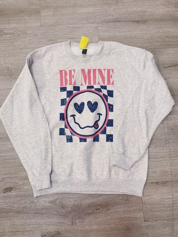 be mine checkered smiley face