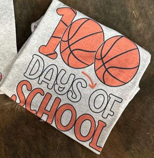 100 Days Of School Basketball Sub