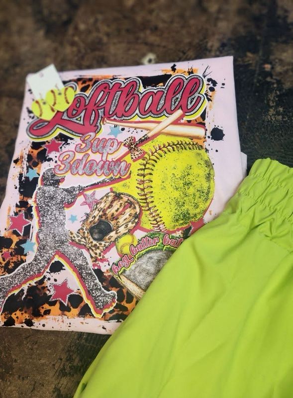 Baseball/softball Collage Front And Back Transfer