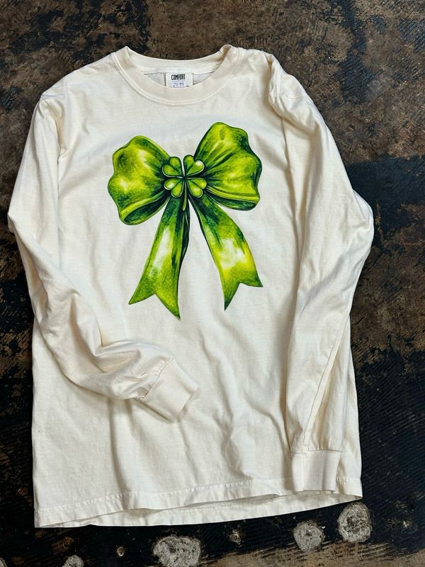 4-leaf clover bow transfer
