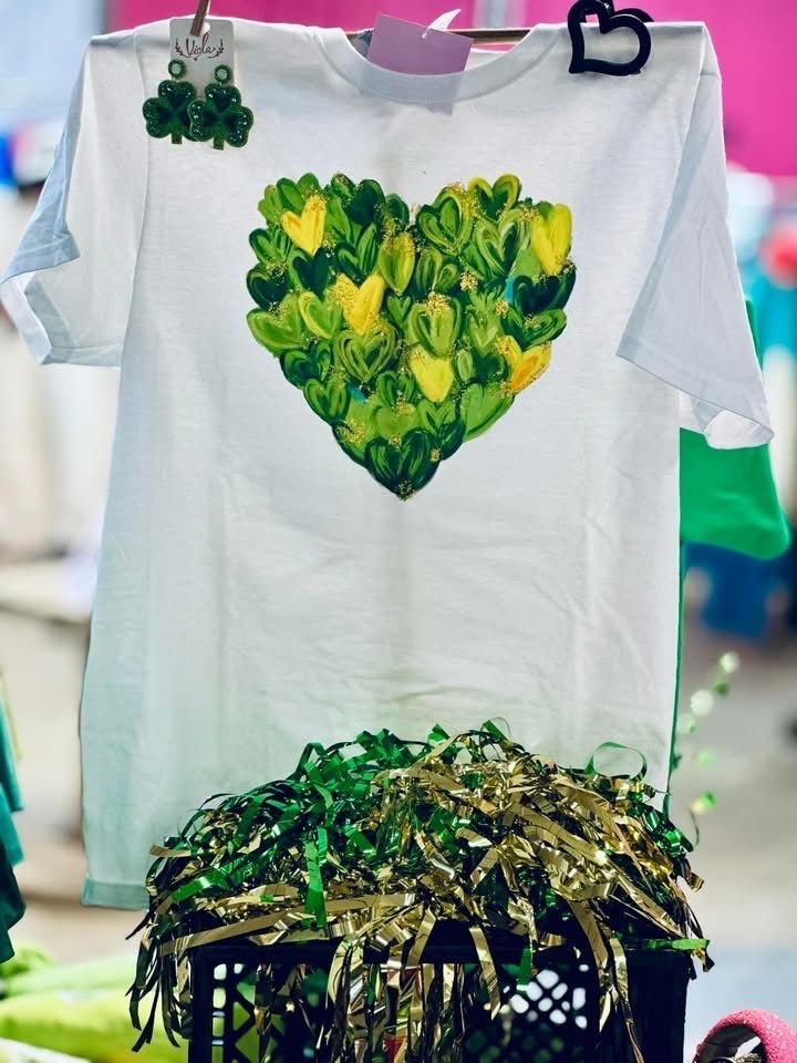 St. Patrick’s Day Painted Heart Transfer