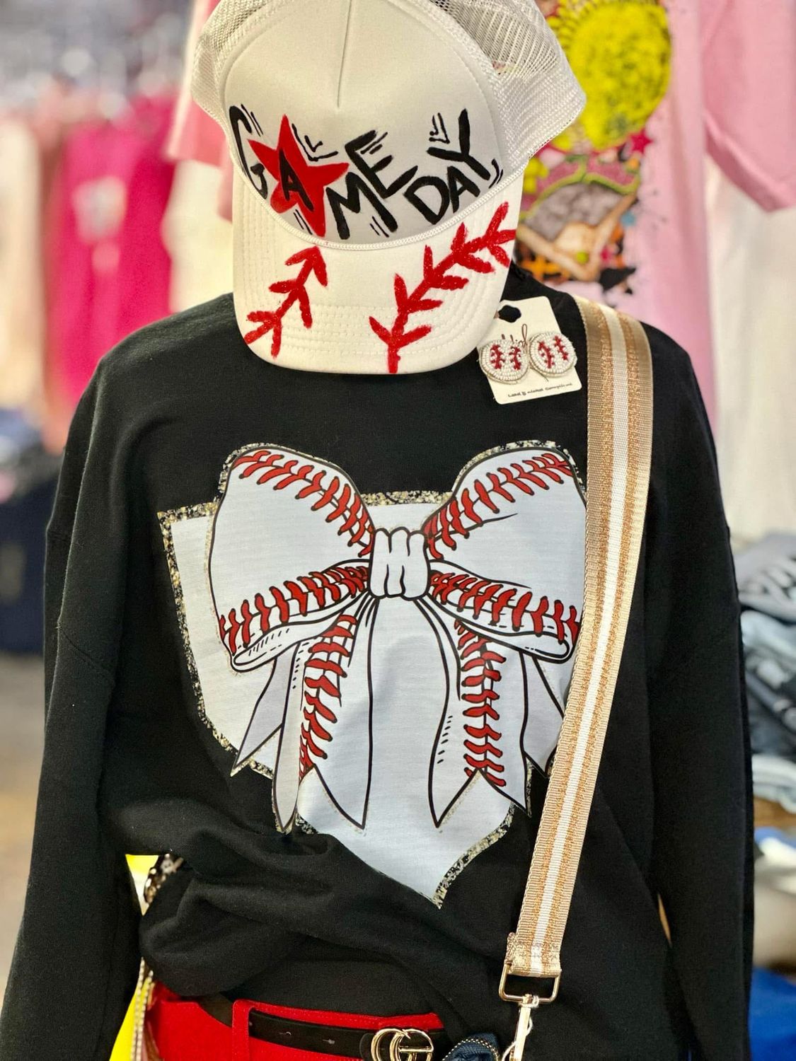 Baseball Home Plate And Bow Transfer