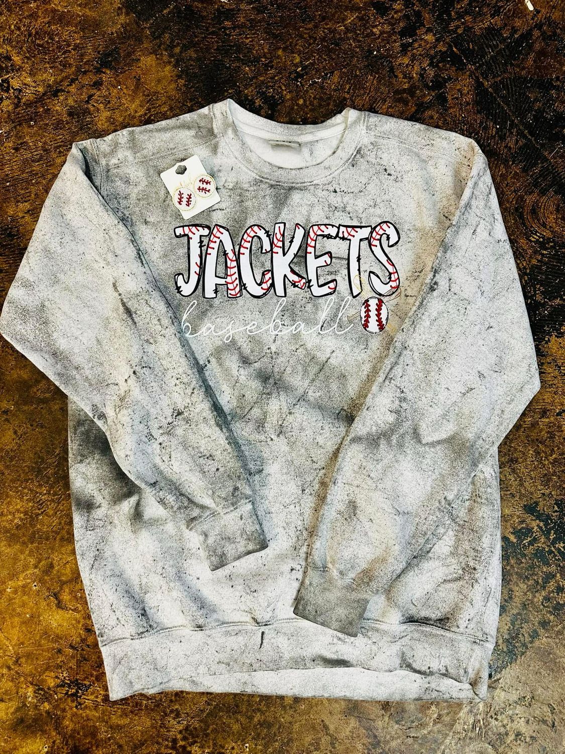 Jackets Baseball Stonewash Sweatshirt Transfer