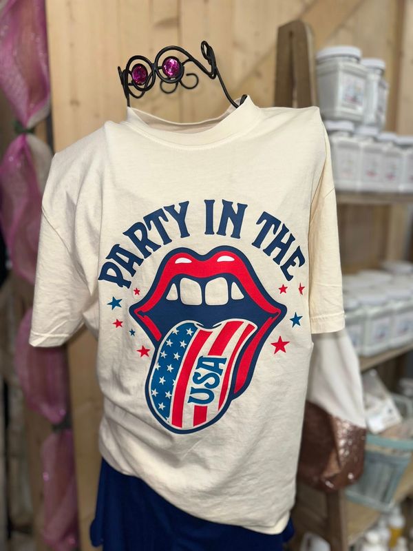 Patriotic Party In The USA (party mouth)