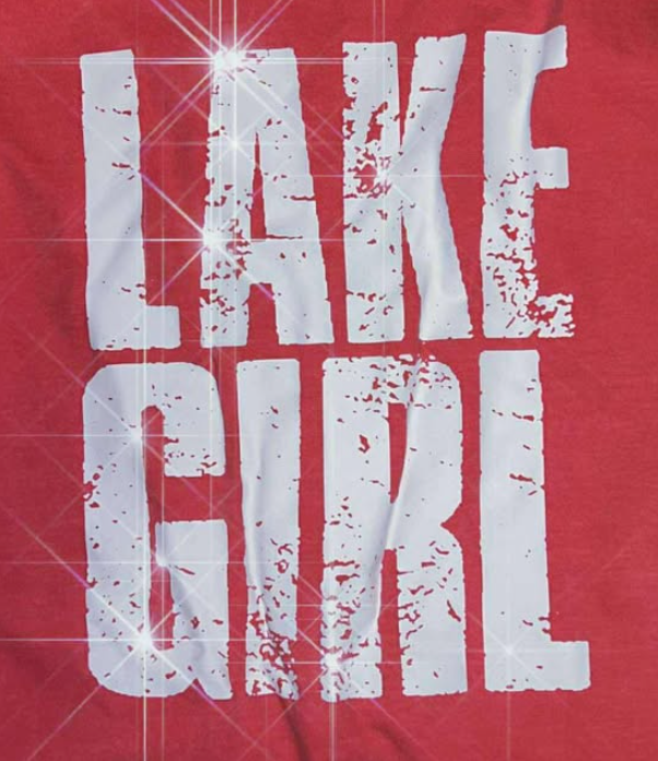 LAKE GIRL chalk block letters