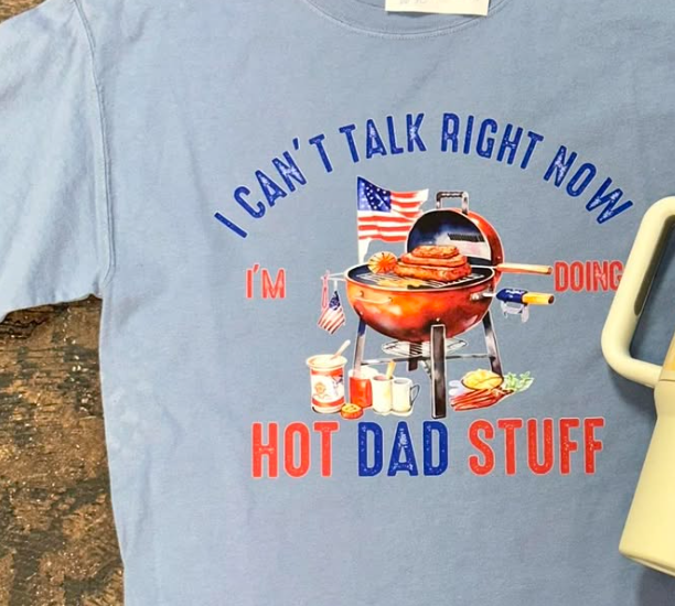 I&#39;mDoingHotDadStuff american flag and grill