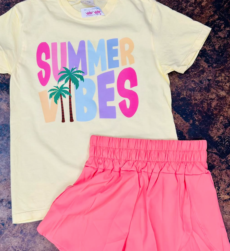 Summer Vibes palm tree retro