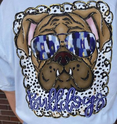 Dora Bulldog in Sunglass with Pocket Design