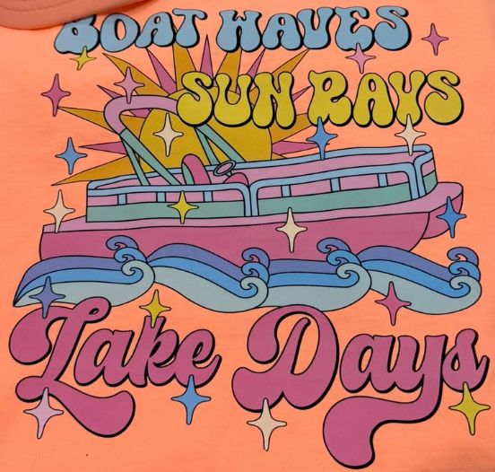Boat Waves Sun Rays Lake Days