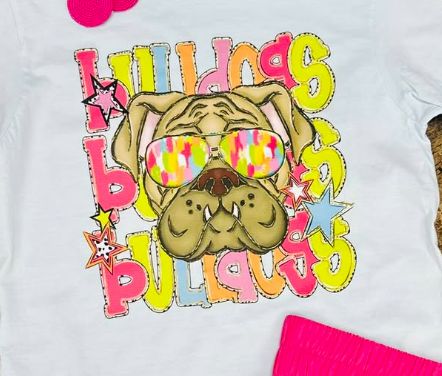 Bulldog watercolor sunglass