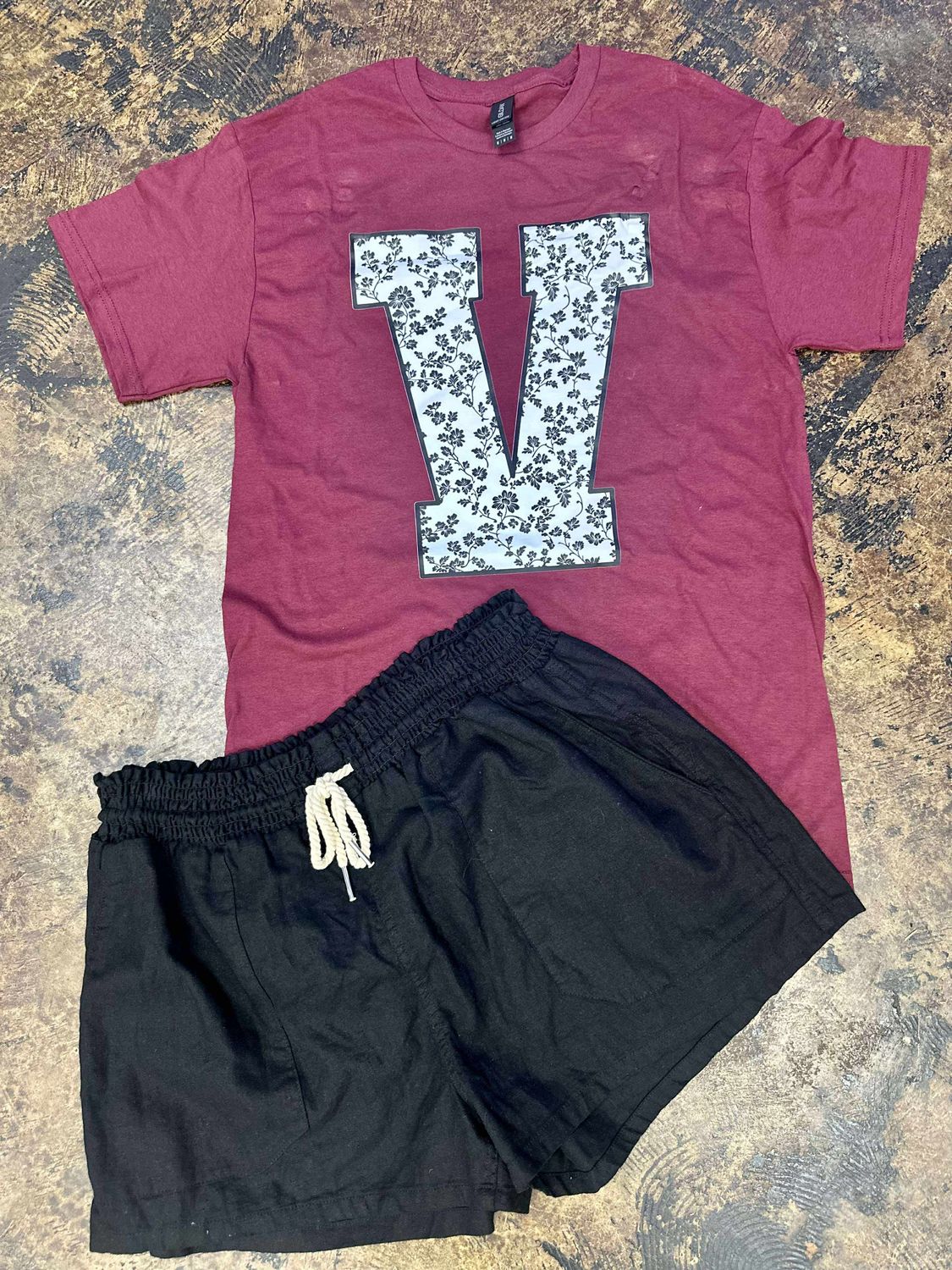VALLEY varsity black floral