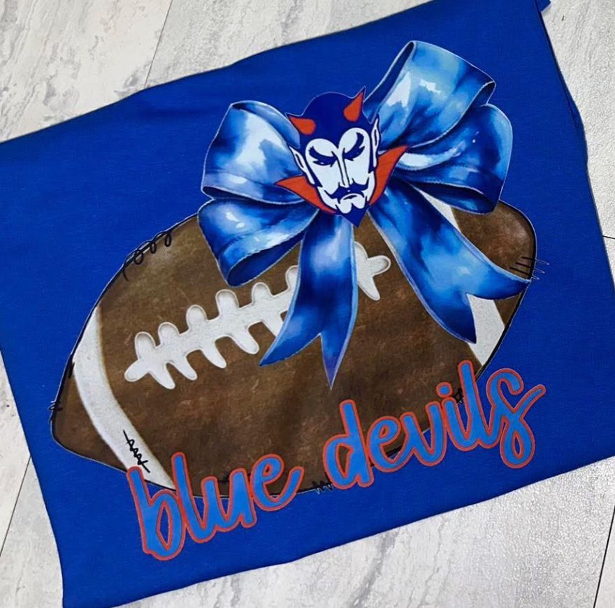 Cordova Blue Devil Football with Bow
