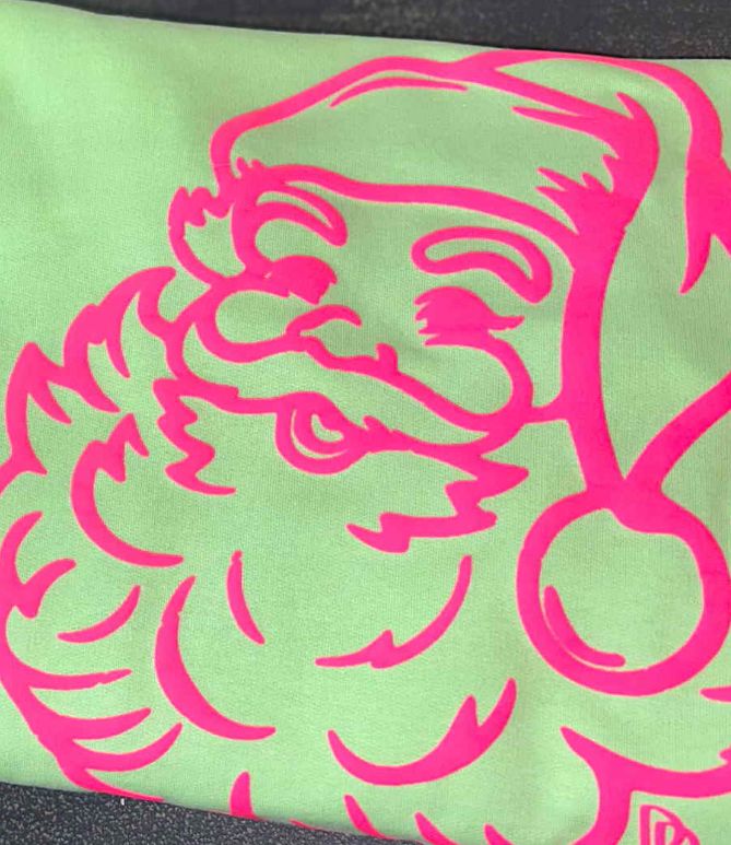 Santa in Pink Puff Sweatshirts