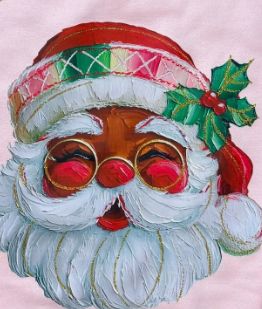 Santa Rosy Paint Pink Sweatshirt