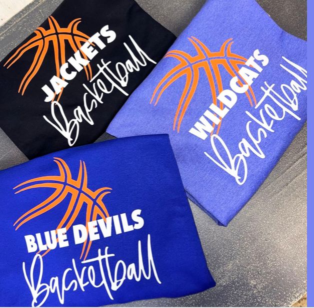 Basketball with mascot