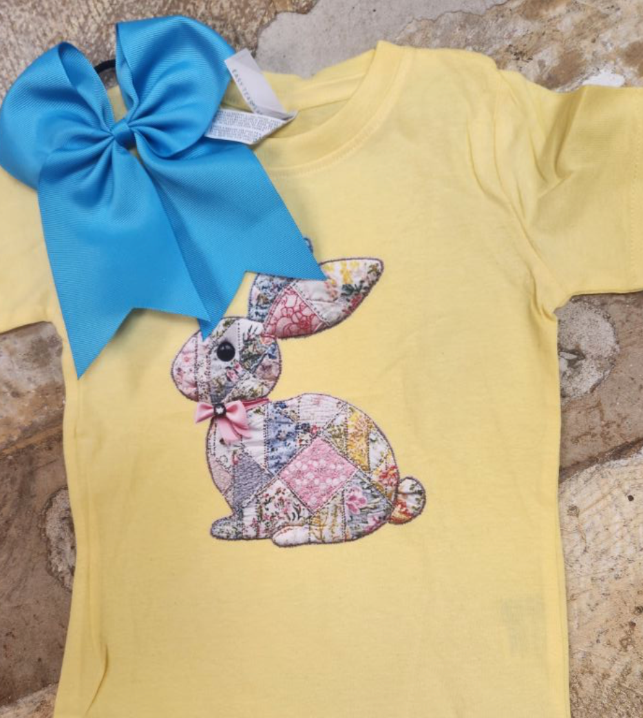 Faux Quilted Baby Bunny