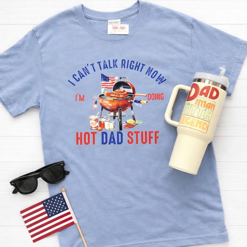 Hot Dad Stuff - Flag - Grill
