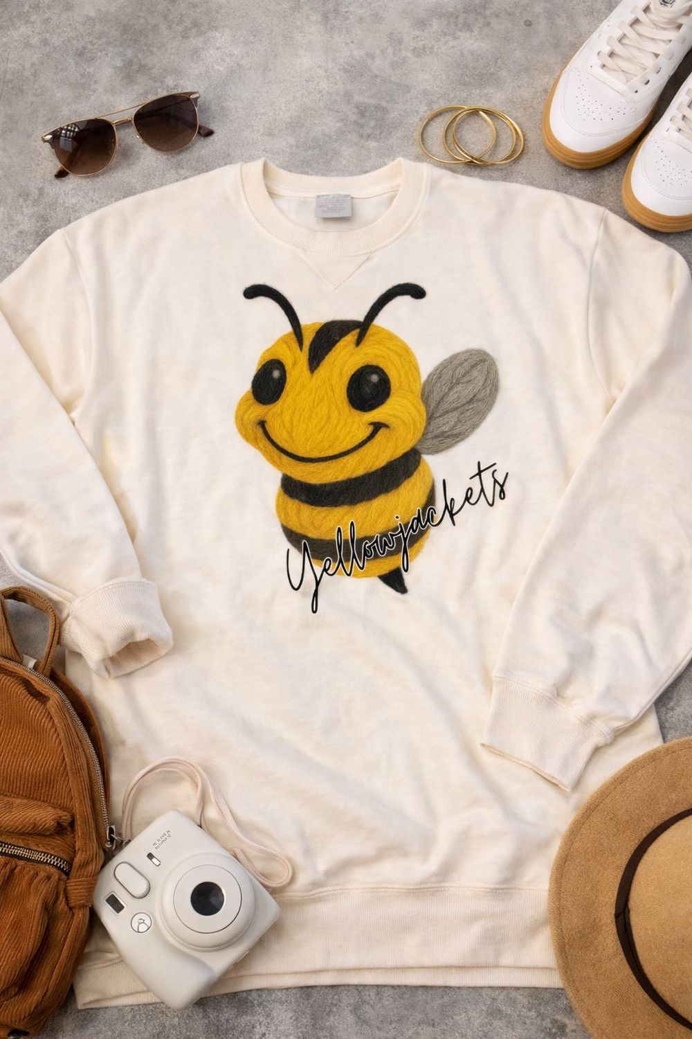 Faux Yarn Yellow Jackets