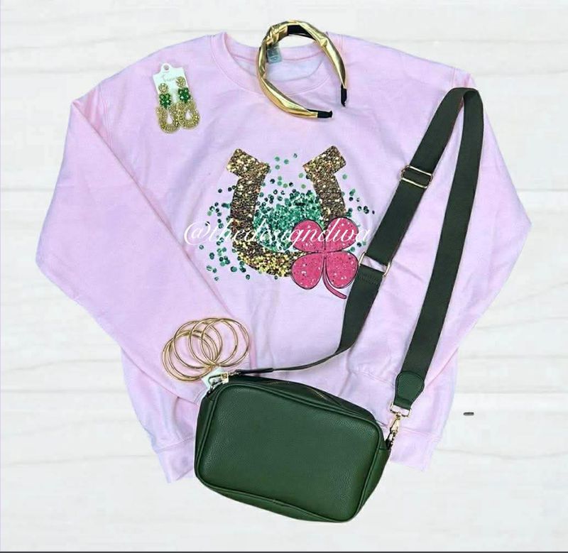 Glitter Horse Shoe &amp; Clover