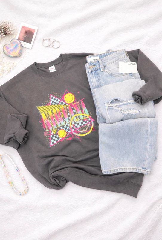 Retro Nirvana Check Smiley