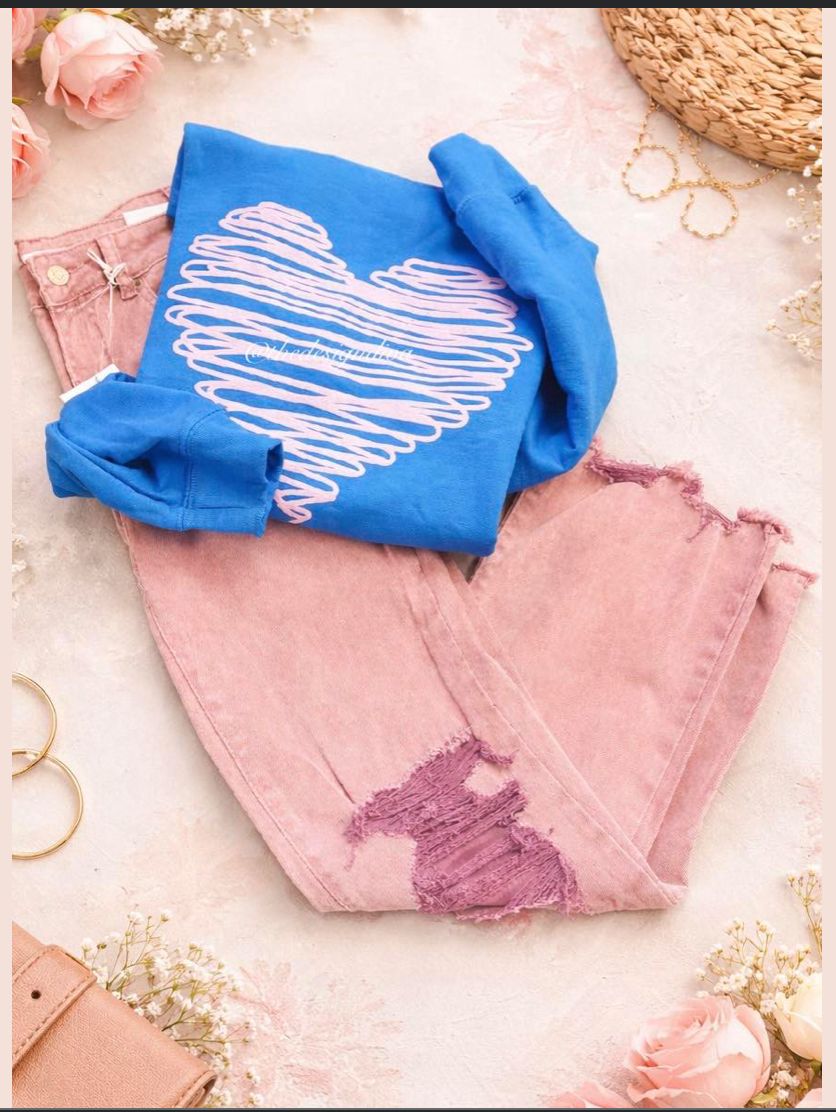 Light Pink Heart Scribble