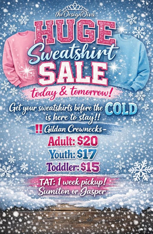 SWEATSHIRT SALE