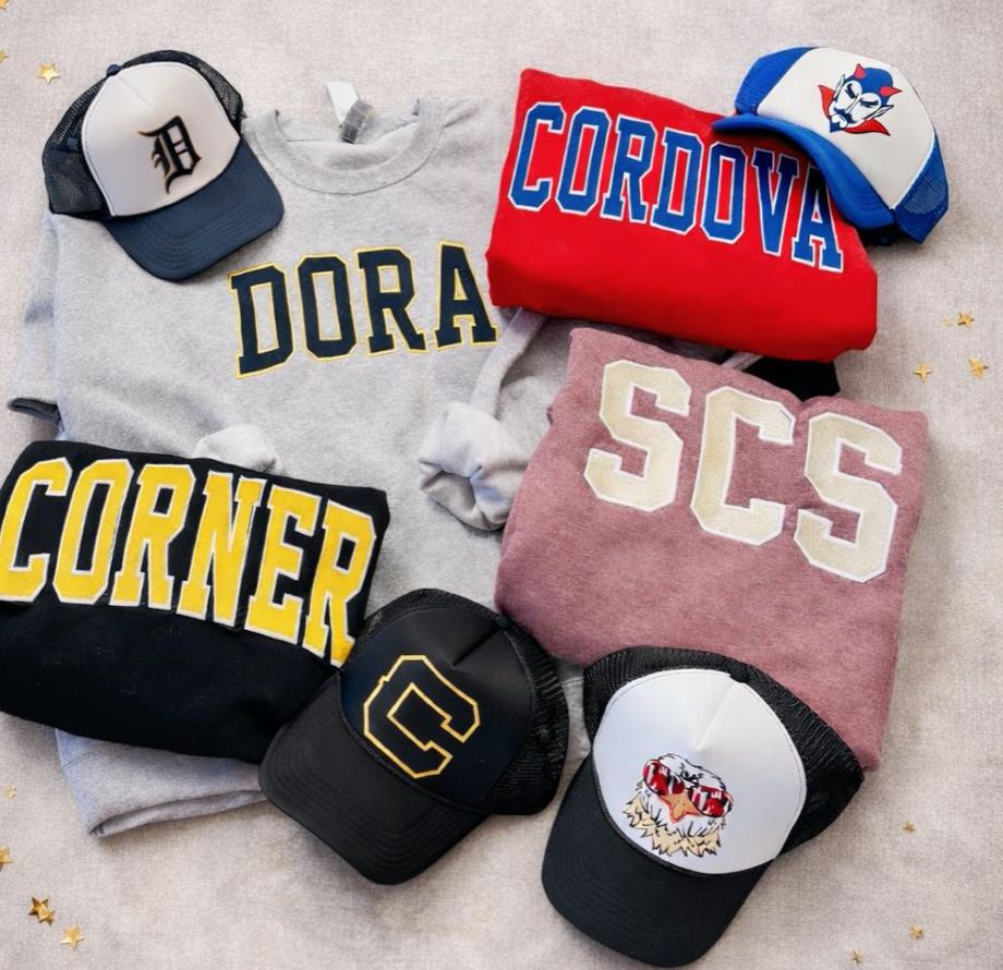 Stitched Varsity School or Mascot