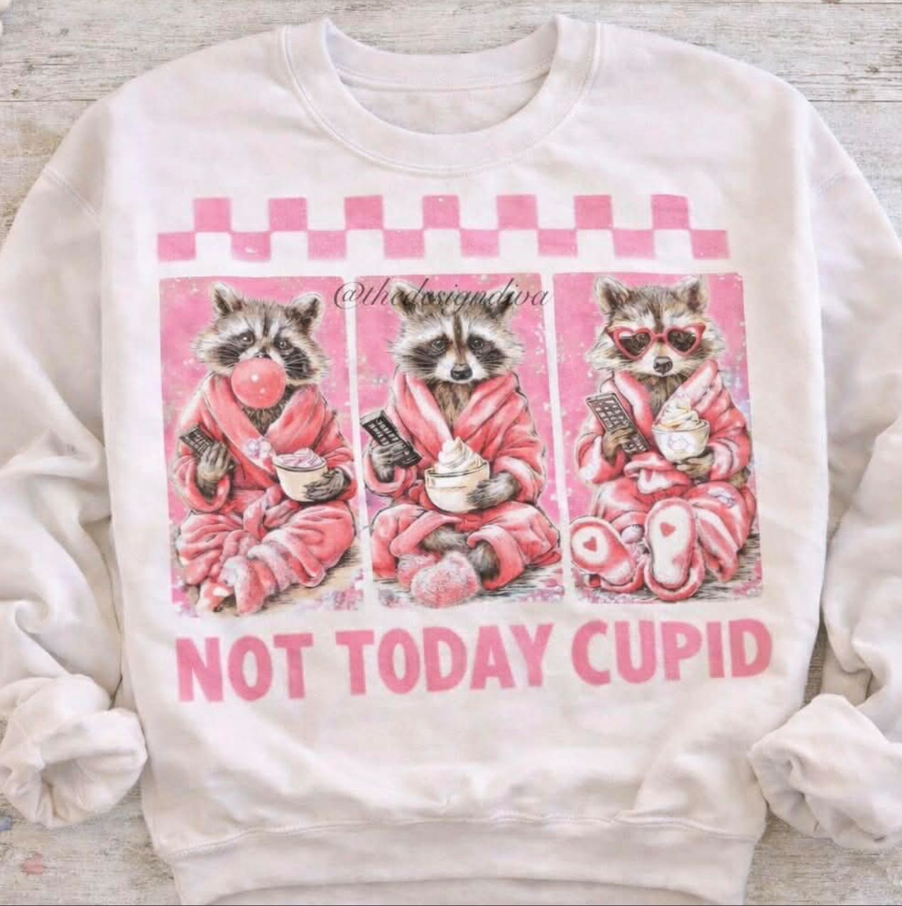 Not Today Cupid Raccoon