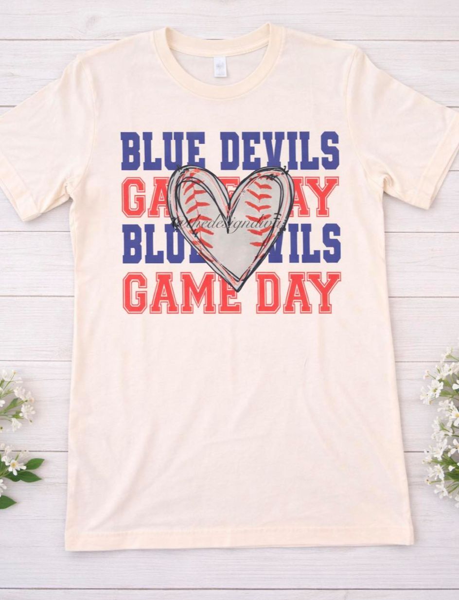 Mascot Name Game Day Ribbon Baseball Heart