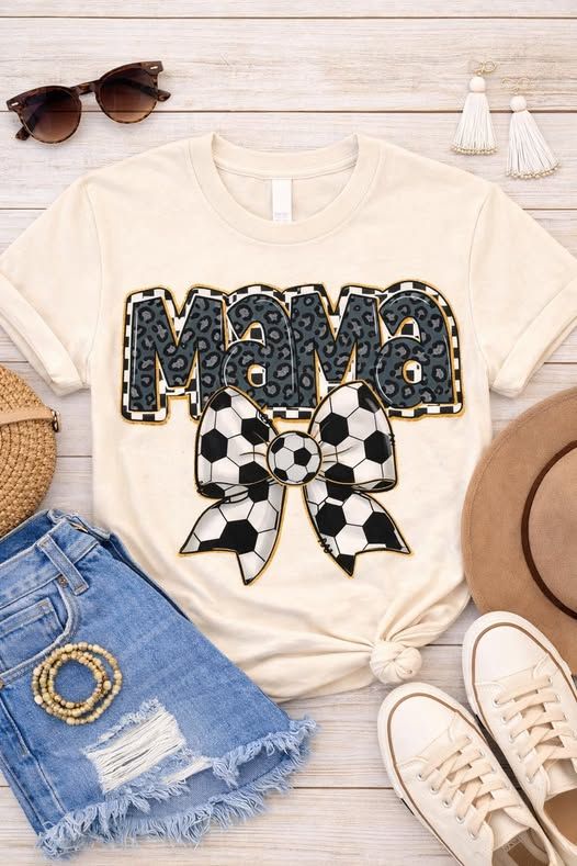 Soccer Cheetah Mama Bow