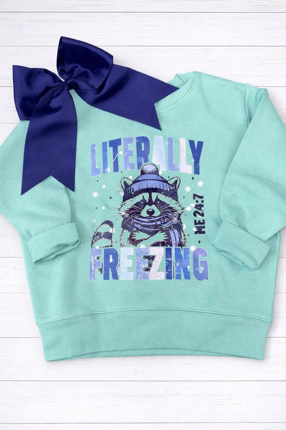 Racoon Blue Literally Freezing