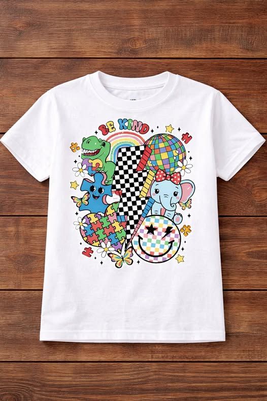 Autsim Awareness Be Kind Doodle