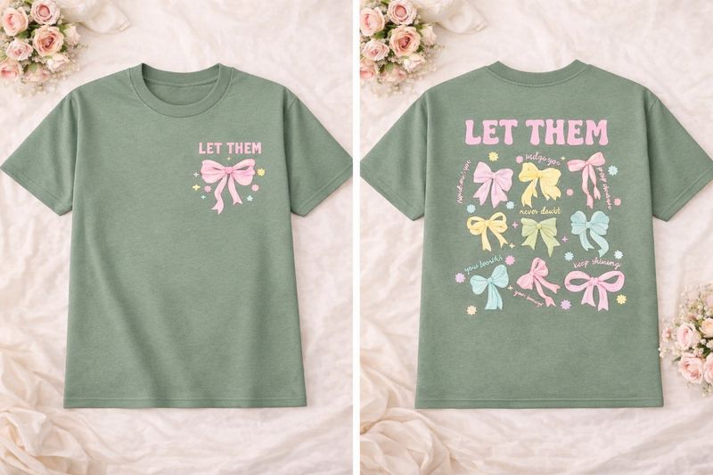 Let Them Bow Front/Back Design