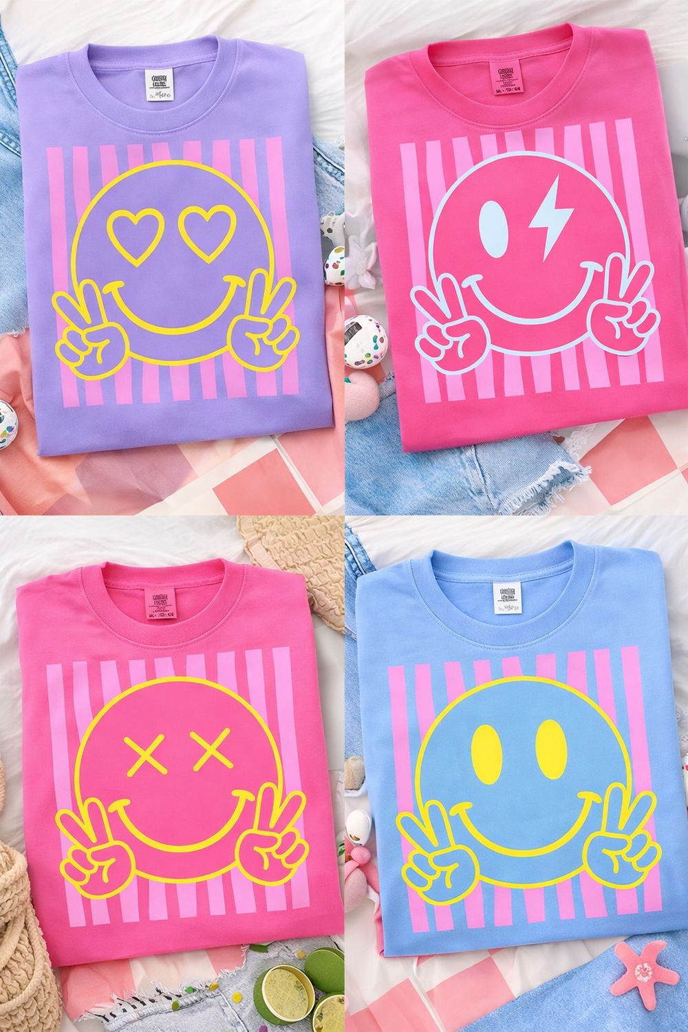 Smiley Peace Stripes