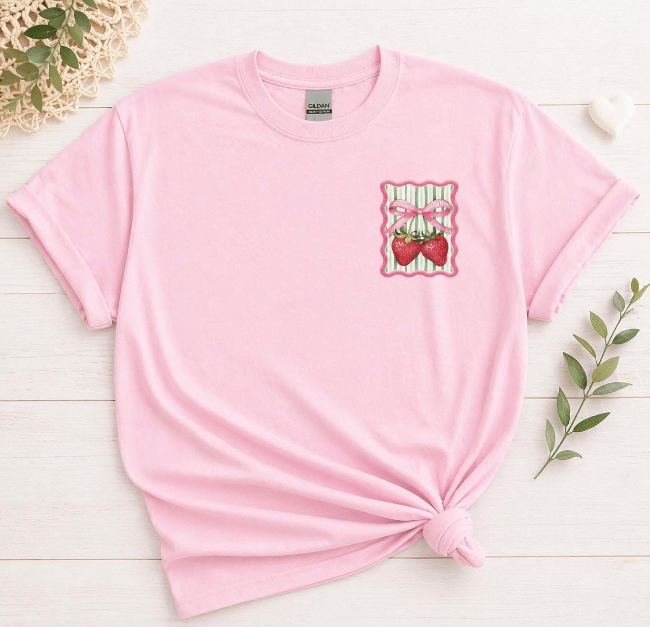 Strawberry Pocket Stripes