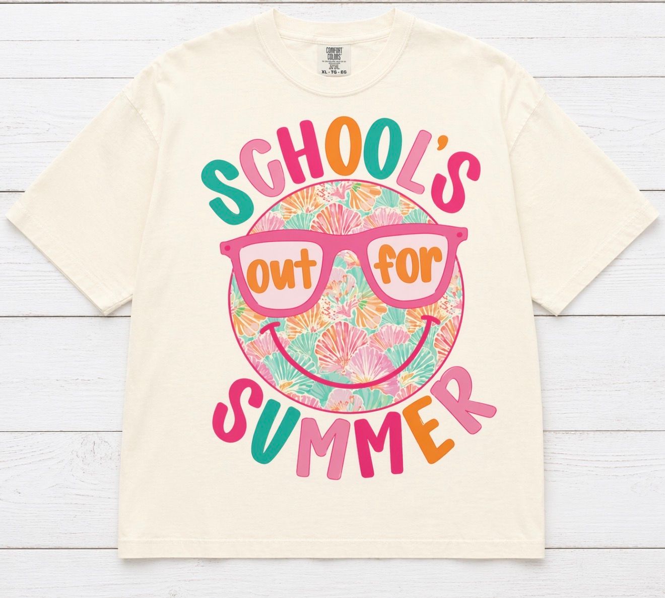 School’s Out for Summer Smiley - Sunglasses