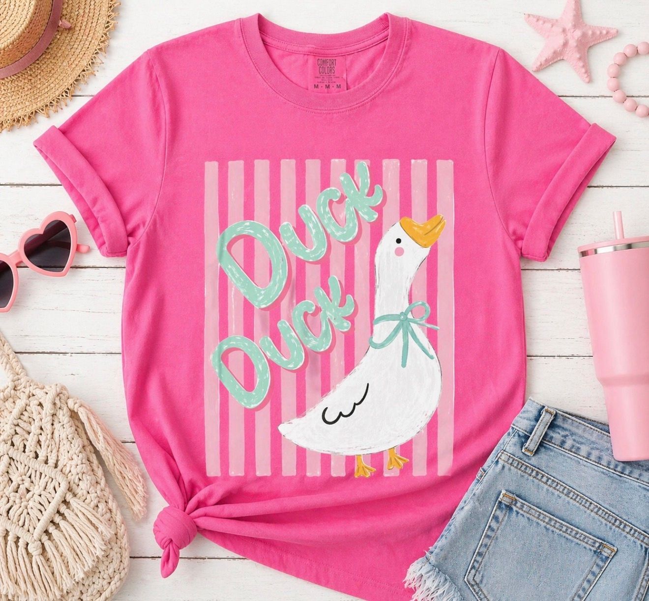 Duck Duck Goose Striped w/ Goose