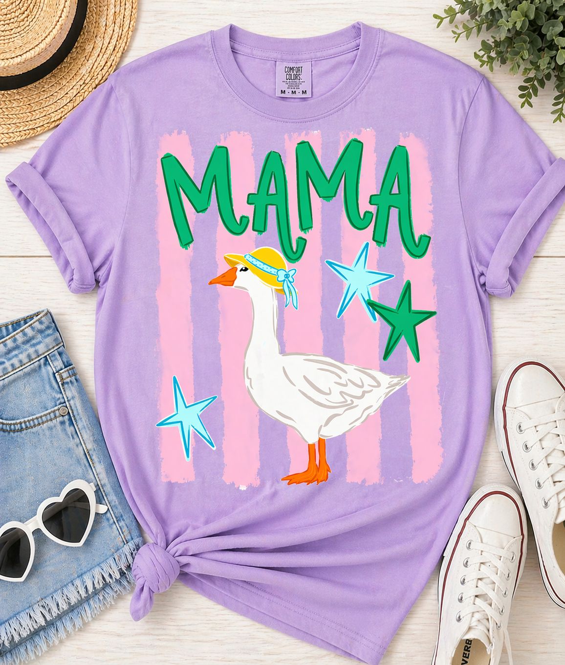 Mama Goose with Stars Stripes