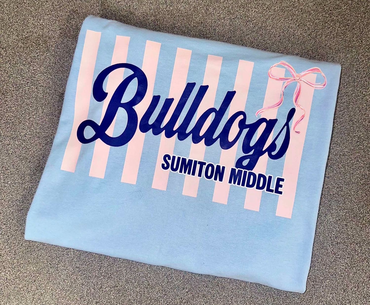 Bulldogs With Pink Stripes