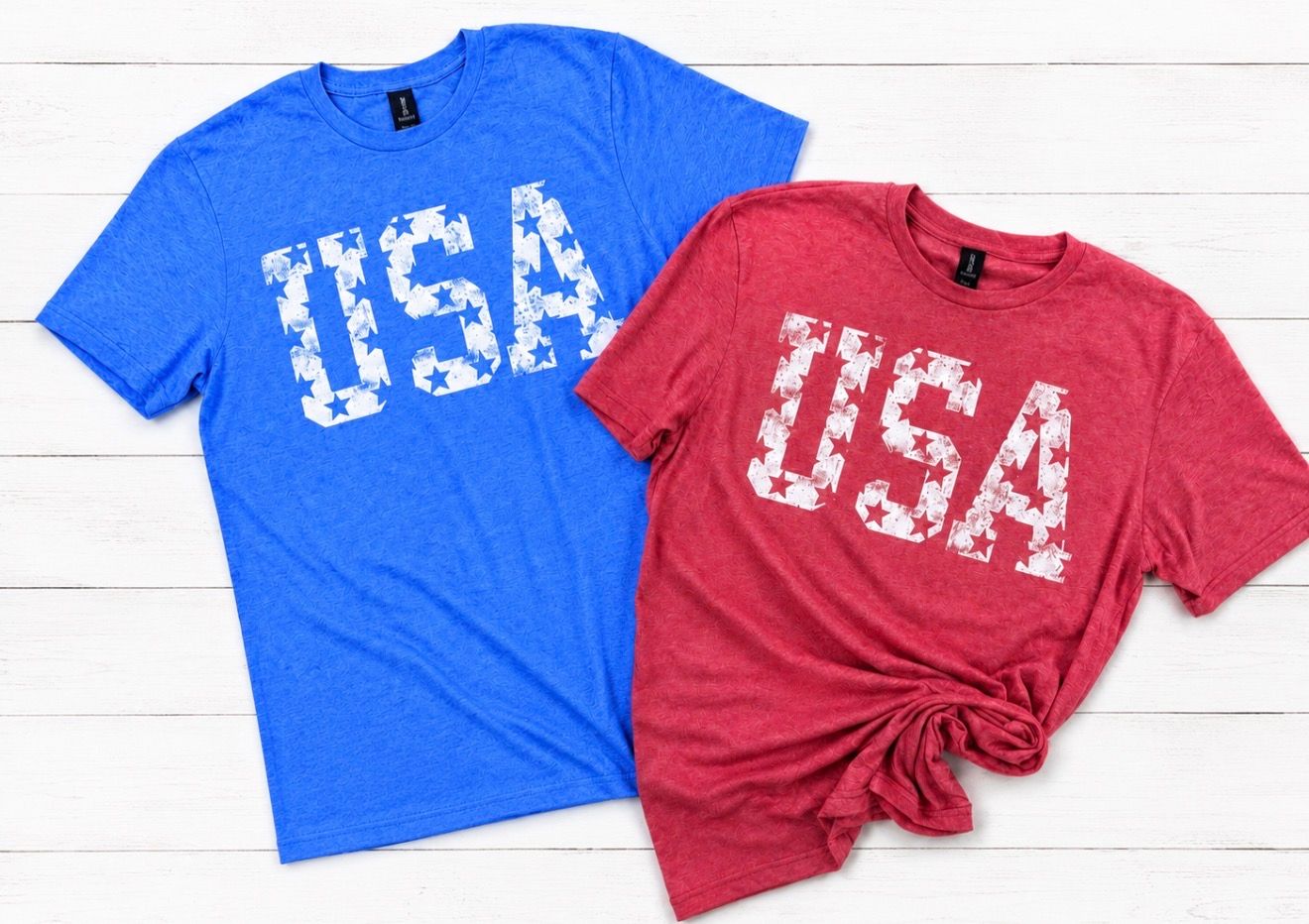 Distressed USA w/ Stars