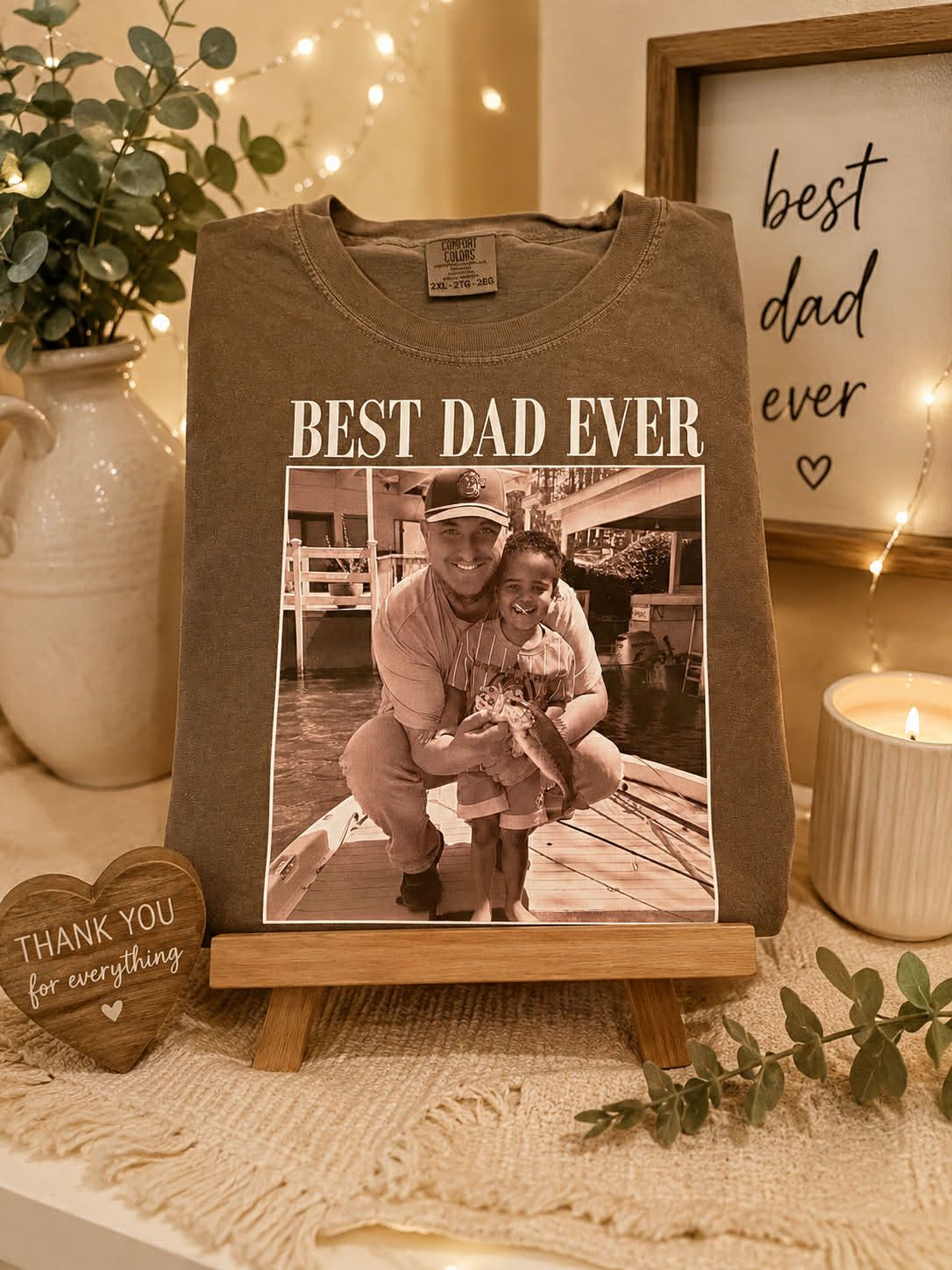 Best Dad Ever (with Personalized Picture)
